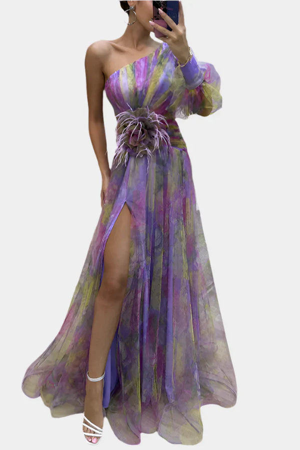 Robe romantique avec ouverture