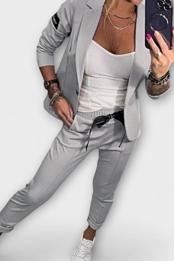 Vionne | Ensemble élégant de haut, veste et pantalon