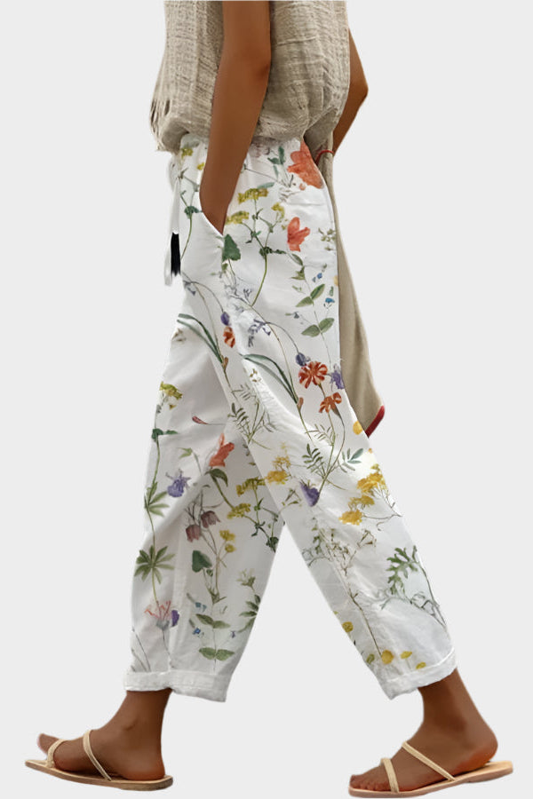 Pantalon décontracté avec imprimé