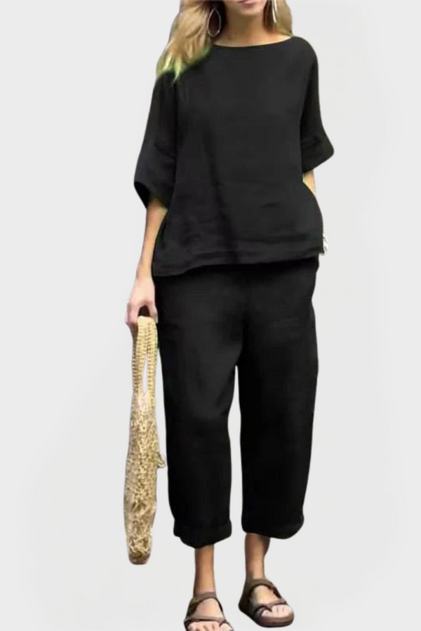 Ensemble de robe avec motifs naturels