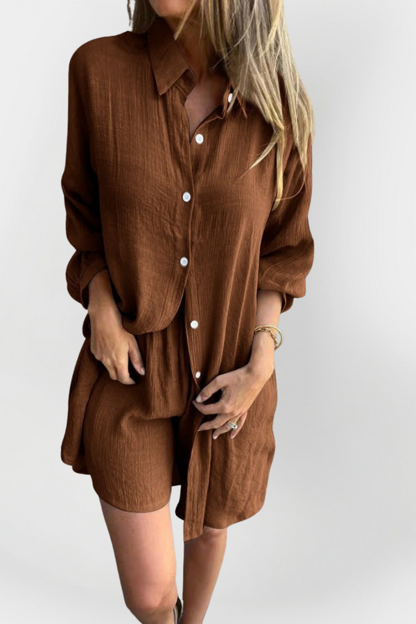 Ensemble blouse et short quotidien