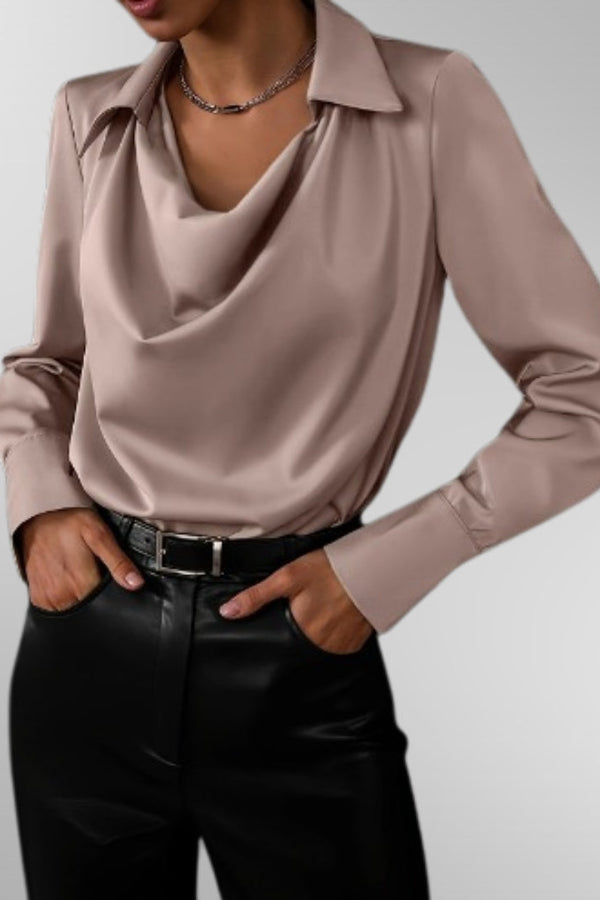 Violet™ | Blouse élégante en satin