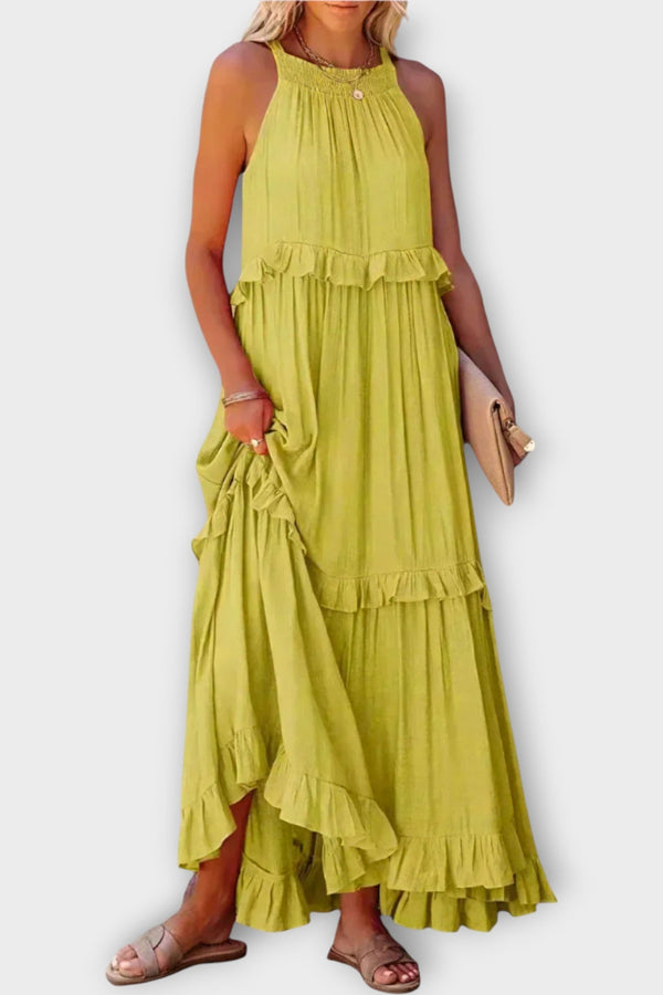 Robe à fines bretelles et ligne élégante