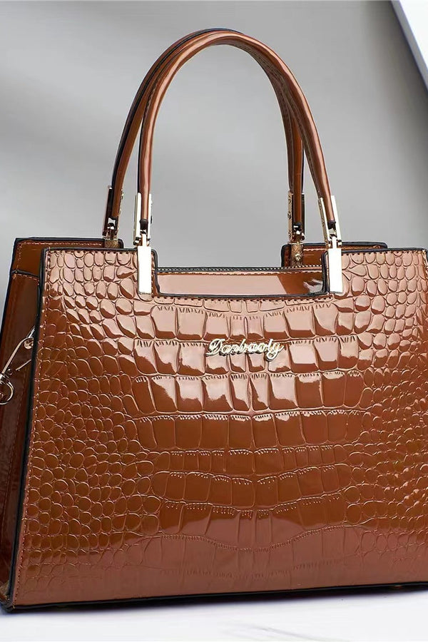 Brooklyn™ Shine | Sac de luxe embossé croco