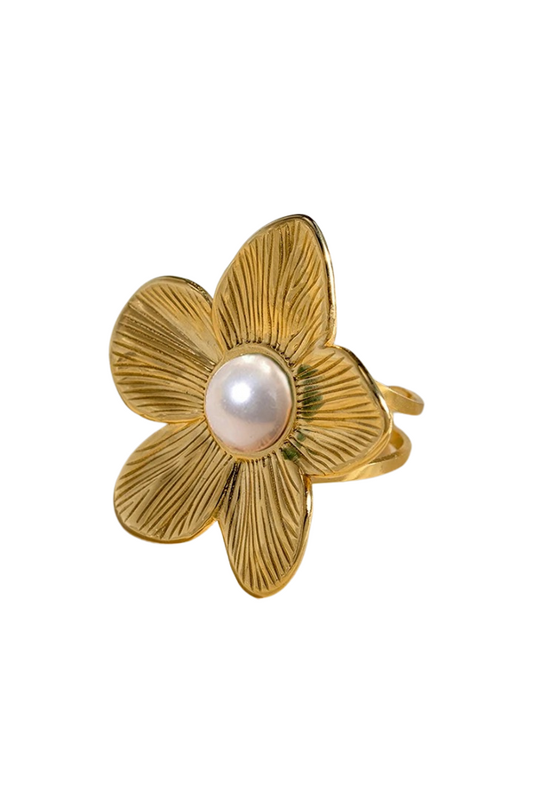 Bague fleur Thalia ajustable