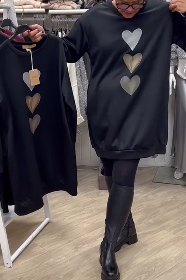 Flossy | Sweat-shirt à manches longues imprimé cœur