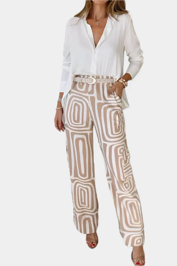 Ensemble confortable et élégant avec ceinture cadeau