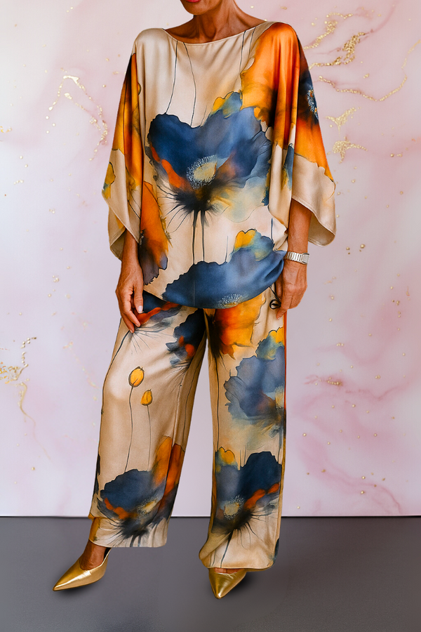 Evangelia | Ensemble deux pièces en satin pour femme