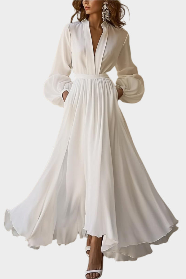 Robe Maxi Blanche Classique
