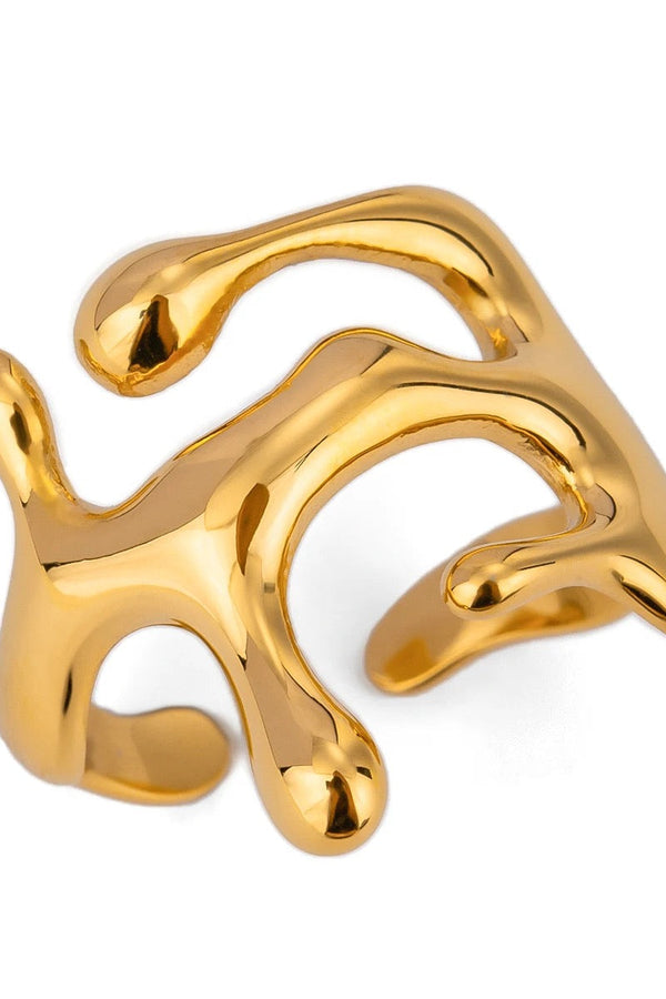 Bague Géométrique Goutte d'Eau