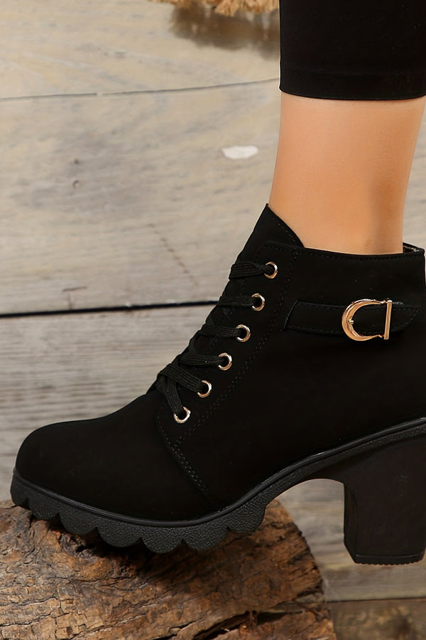 Yael - Bottines de luxe à lacets en dentelle