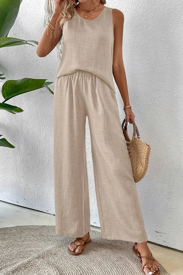 ELOWEN – ENSEMBLE DÉBARDEUR ET PANTALON CHIC POUR TOUTE LA JOURNÉE