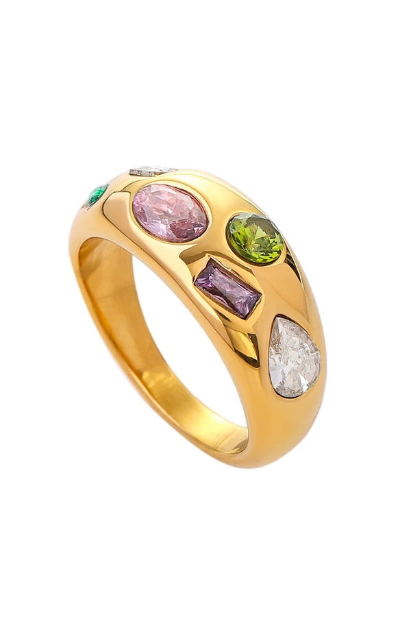 Bague palette en or