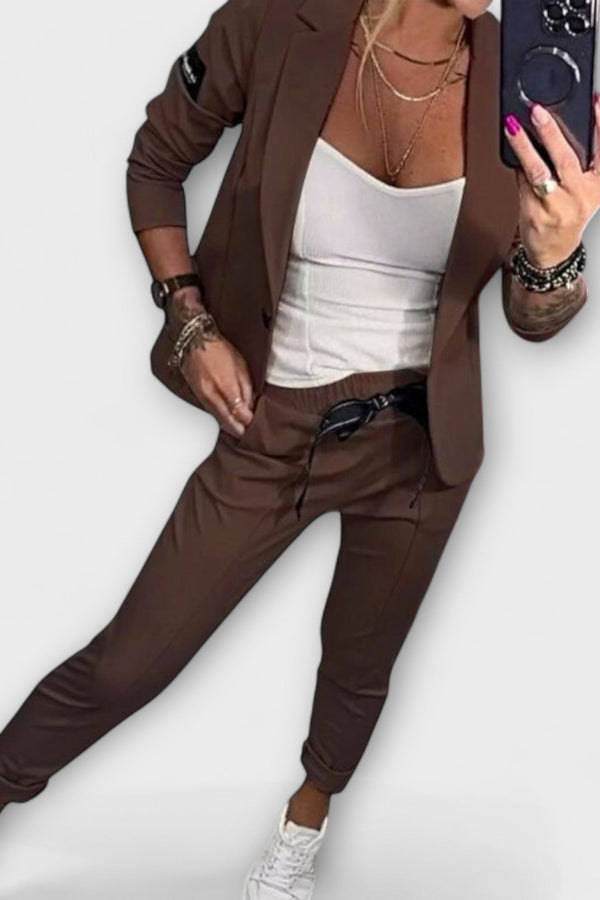 Vionne | Ensemble élégant de haut, veste et pantalon