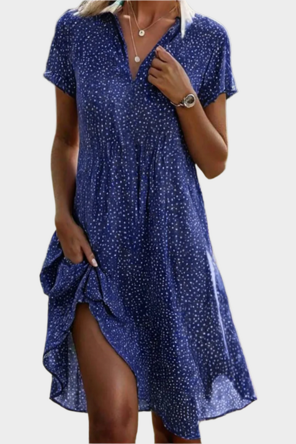 Combinaison décontractée avec col en V