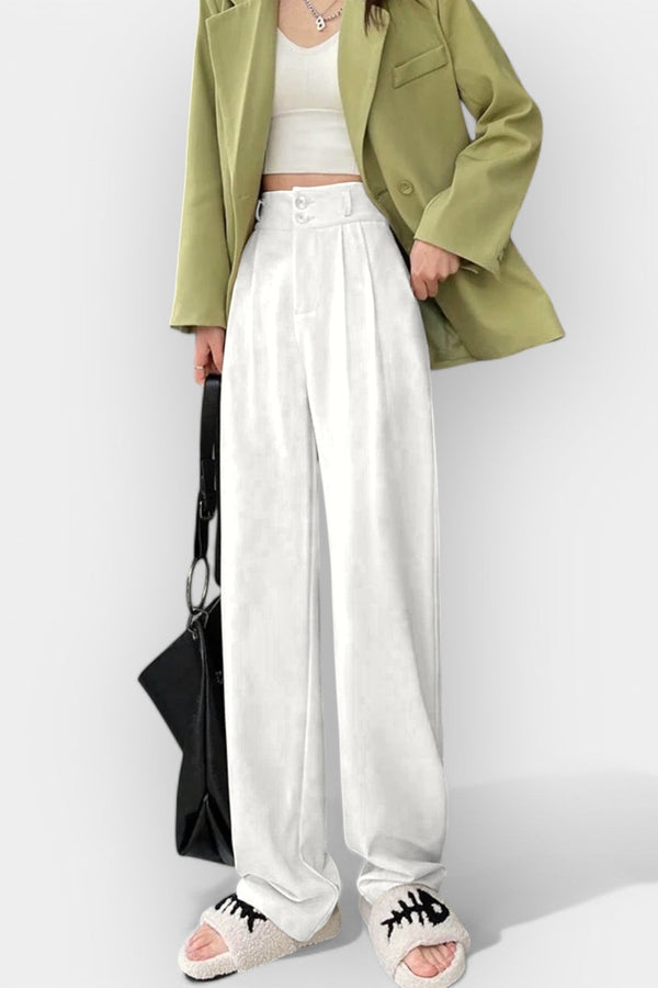 Pantalon à jambes larges de style coréen