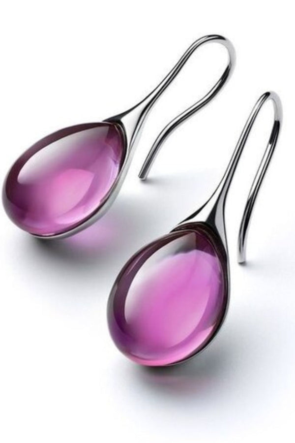 BOUCLES D'OREILLES PENDANTES EN CRISTAL ÉTINCELANT