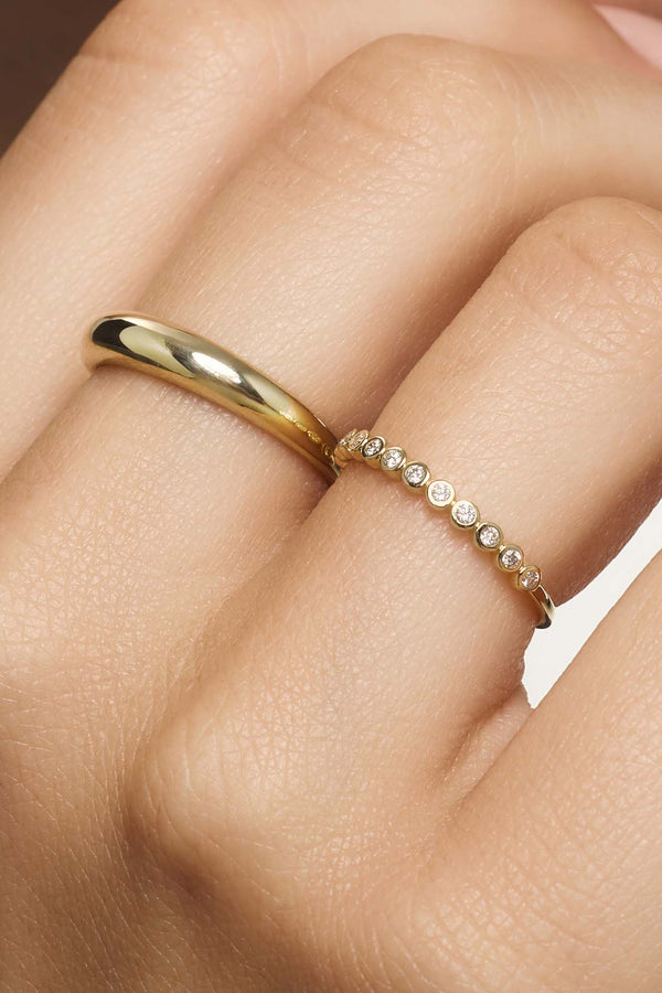 Bague à bulles en diamant | Or
