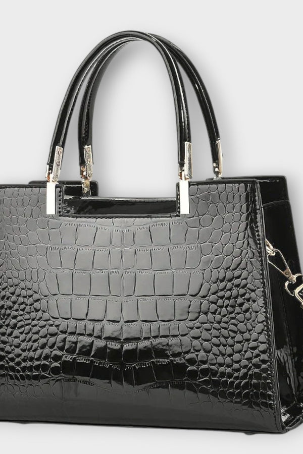 Sac Croco Fait Main Brillant