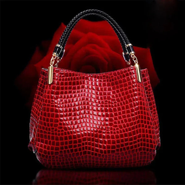 Isabella™ Élégance Durable | Sac à Main Stylé à Motif Croco