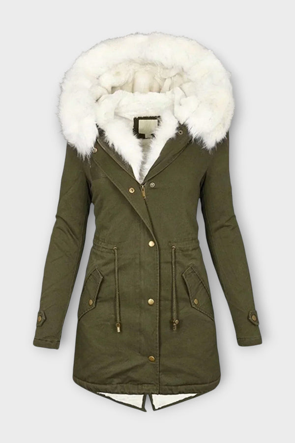 Ivara - Veste d'hiver imperméable et doublée de fourrure