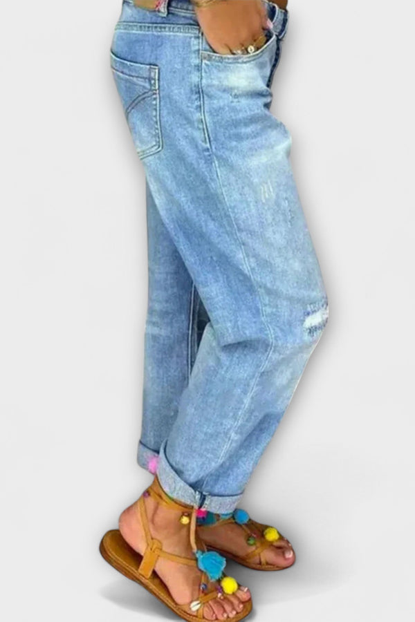 Jeans avec coupe confortable