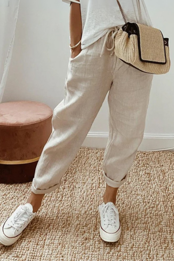 Ely | Pantalon en lin de luxe anti-transpiration