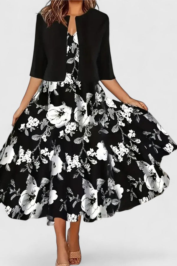 Chantal | Robe midi élégante