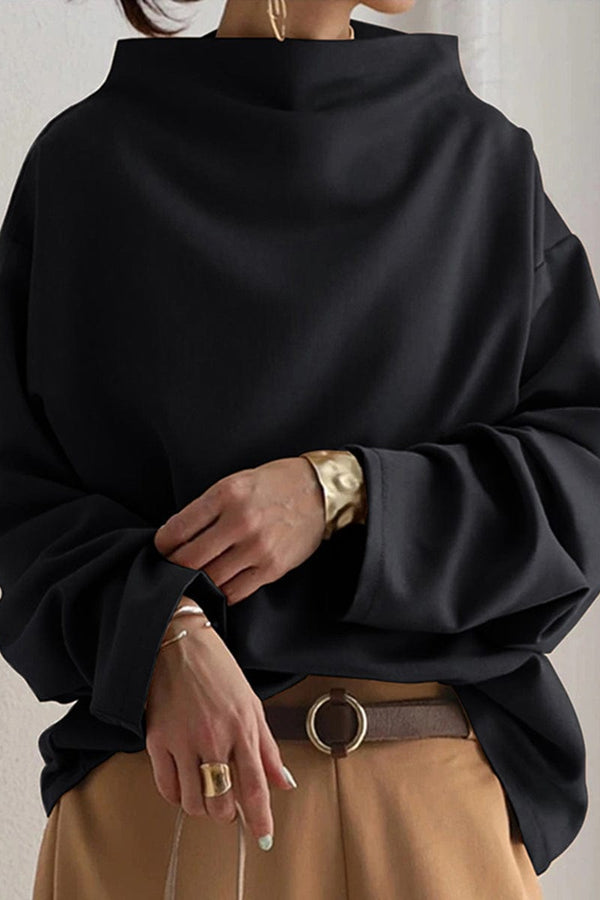 Wanda | Haut en maille douce à col montant