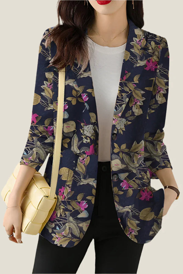 Zoe™ - Blazer Imprimé Floral Chic