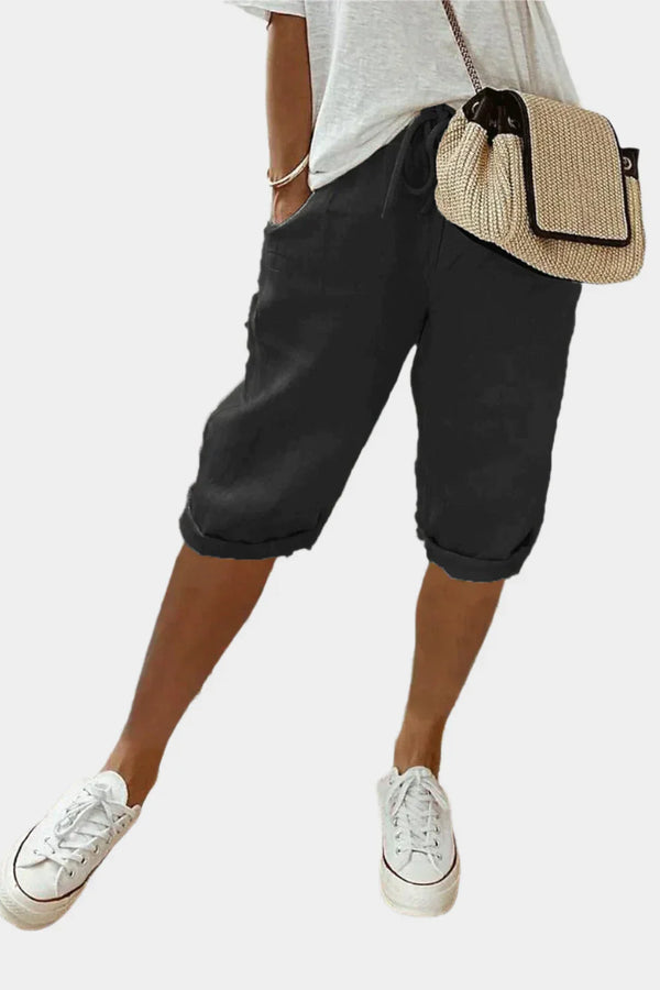 Pantalon élégant en lin pour femmes