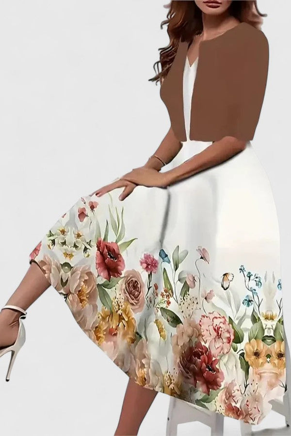 Chantal | Robe midi élégante