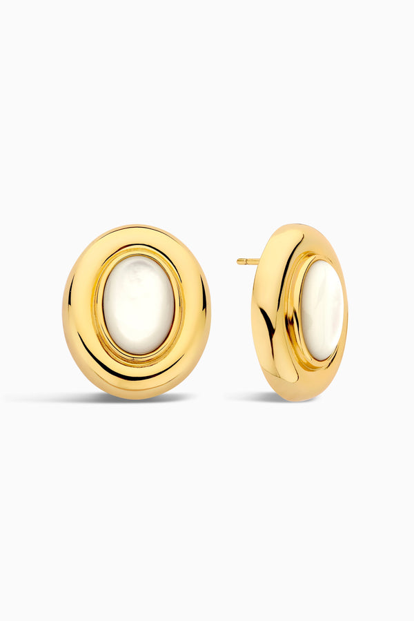 Boucles d'oreilles Giselle en perle | Or