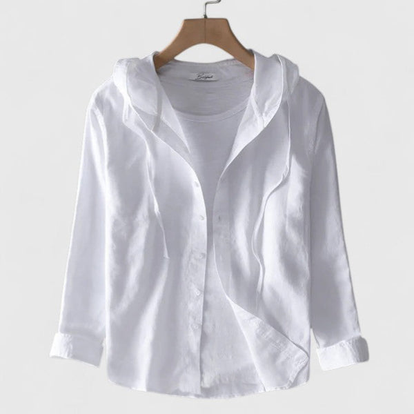 Demi | Blouse élégante à capuche