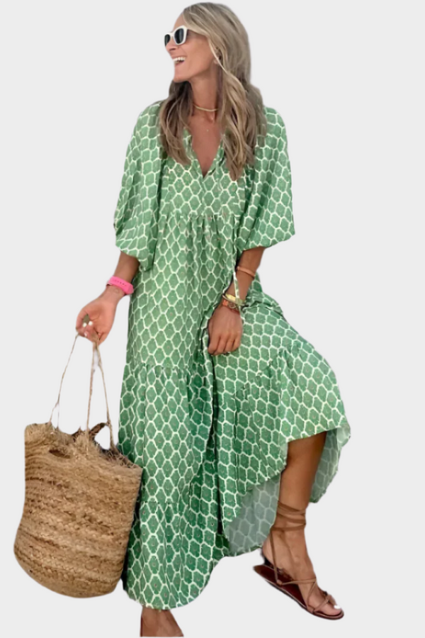 Robe aérée géométrique