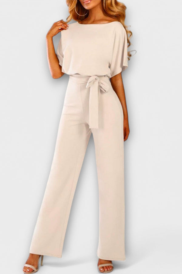 Jenny | Combinaison élégante à jambes larges avec ceinture