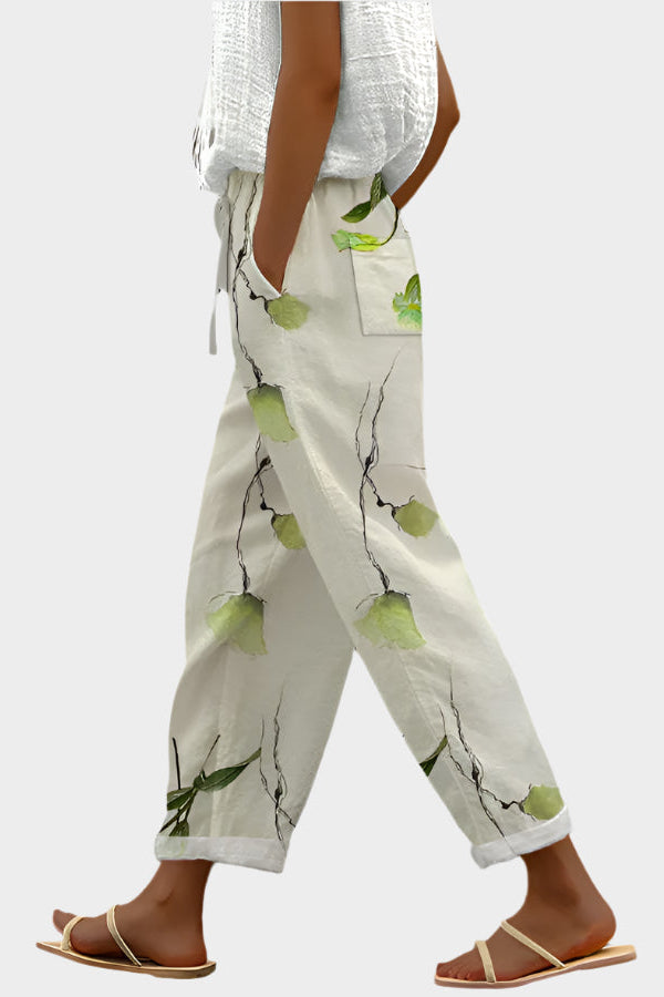 Pantalon décontracté avec imprimé
