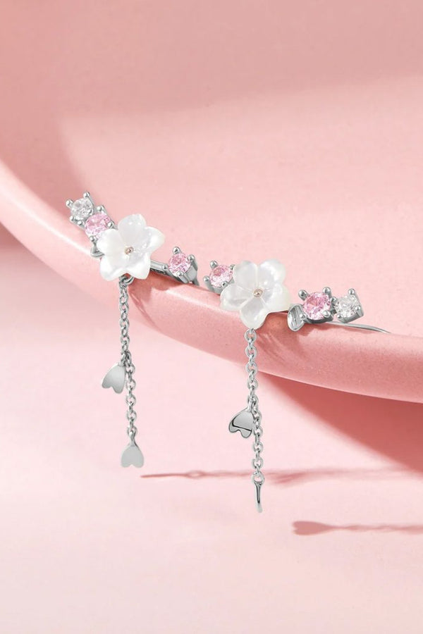 BOUCLES D'OREILLES FLEUR DE CERISIER