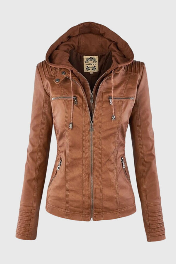 KAROLINE™ La veste en cuir élégante et unique