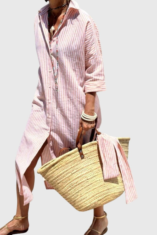 Ellen™ | Robe rayée classique