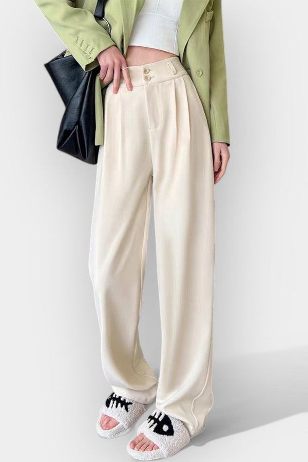 Pantalon à jambes larges de style coréen