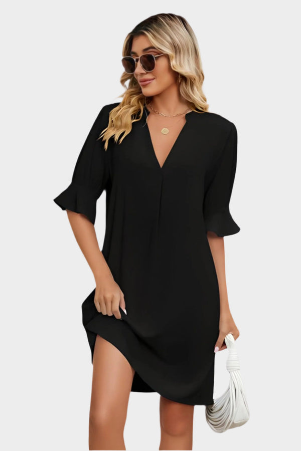 Robe plissée confortable
