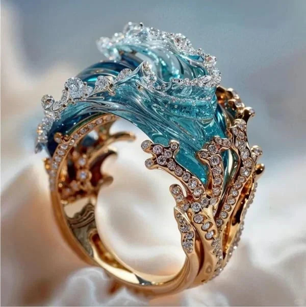 Bague Azure Pledge | Or blanc
