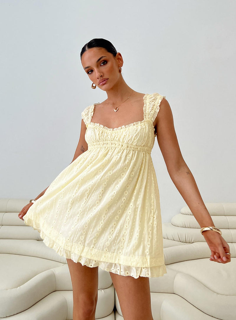 Robe Mini Carlita Jaune