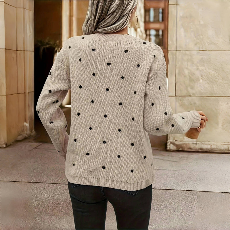 Noella | Pull tricoté à pois