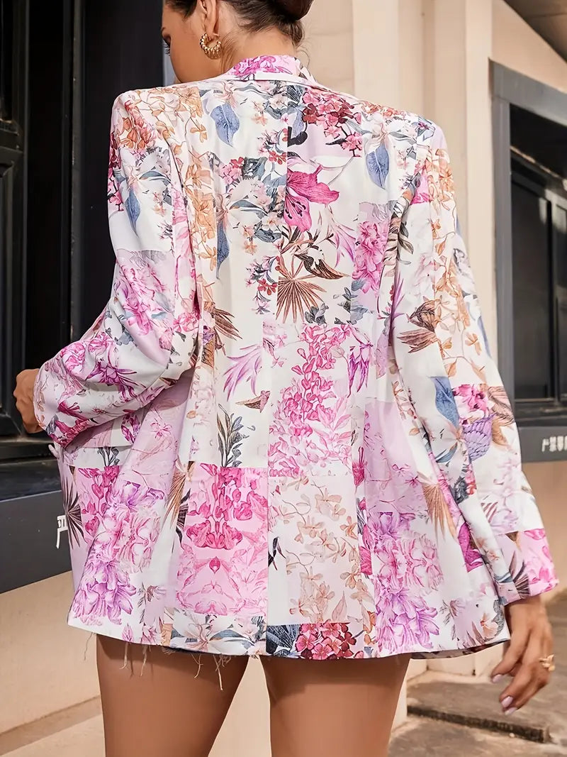 Ellie™ - Blazer chic à imprimé floral