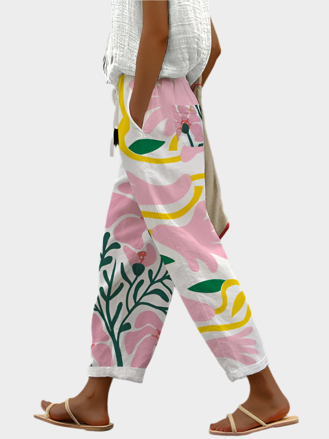 Pantalon décontracté avec imprimé