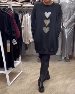Flossy | Sweat-shirt à manches longues imprimé cœur