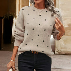 Noella | Pull tricoté à pois