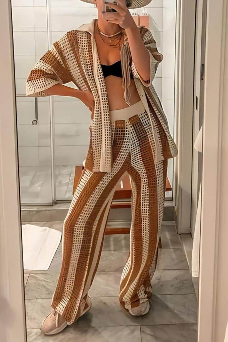 Amelia | Ensemble rayé élégant et confortable